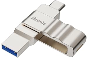 Biwin UD150 Clé USB 3.0 64 Go, clé USB avec des Vitesses de Transfert Jusqu’à 150 Mo/s, Dural-Port USB Type-C Type-A Clé USB