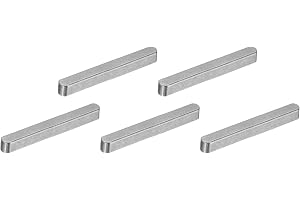 QUARKZMAN 5 stycken runda matchande fjädrar 5 x 5 x 45 mm kolstål | Parallella drivaxel-spårkilar maskinspår för vågtyp fästanslutning