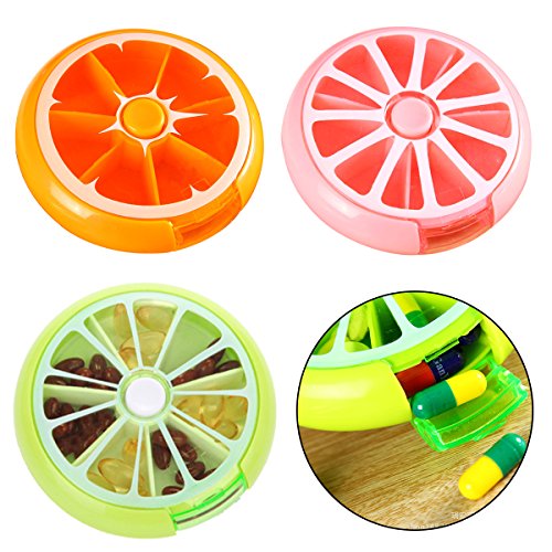 Cadillaps 7 Tage Medikament Box Tablettendose Vitamin Aufbewahrungsbox Pillendose - 5