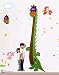Children's Height Chart Wall Stickers: Perfect for a Child's Bedroom or Baby Nursery: A Wonderful Educational Tool & Fun Gift Idea! (1.6m, Dinosaur)