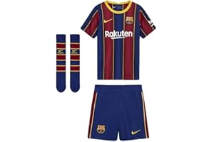 Nike Unisex Kinder Fc Barcelona 2020/21 Home Trikot Set