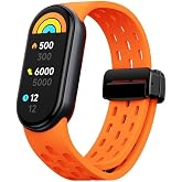 Rongep Xiaomi ile Uyumlu Mi Band 10/9/8 i&ccedil;in Nefes Alabilen Silikon Air Loop Smart Band10 Kordon Manyetik Toka Mekanizmalı De