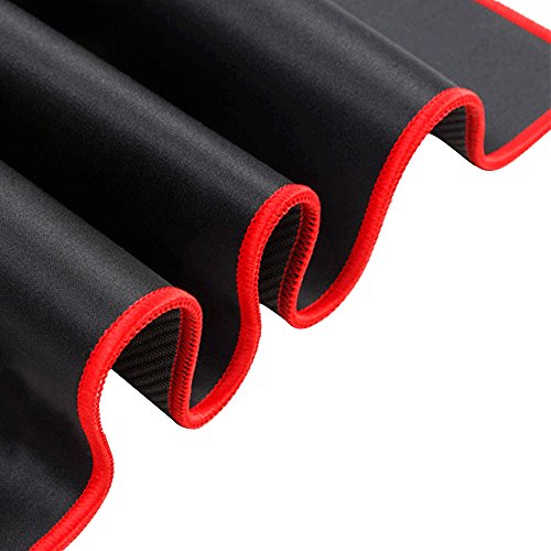 Vococal® Tragbare Kautschuk Verlängert Spiele Große Tastatur Mauspads, Schwarz + Roter Rand - 3