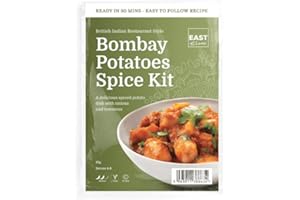 East at Home Bombay Potatoes Spice Kit - Authentic Indian Spice Blend with Aromatic and Flavorful Seasonings for Perfect Restaurant-Style Bombay Potatoes at Home, Easy to Prepare (1 pack)