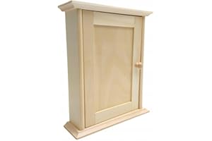 Wooden World - Wooden key cabinet with door key house 6 hooks