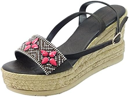 Mercante di Fiori Women's Nmp 45927 Camoscio Testa Di Moro Fashion Sandals brown Size: 5