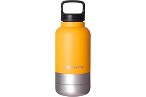 BUDDY BOTTLE Insulated Dog Water Bottle with bowl, 3-in-1 Stainless Steel Travel Flask, 900ml | Leakproof & Easy For Walking, Hiking & Camping. Perfect Dog Christmas & Birthday Present