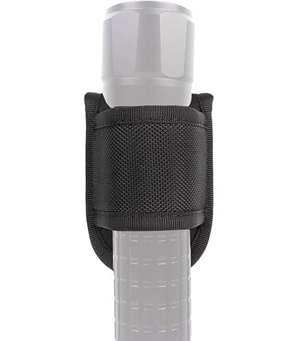 Custodia Torcia Tattica Nylon - Fondina Ruotabile 360° Per Cintura O Zaino - Foto 13