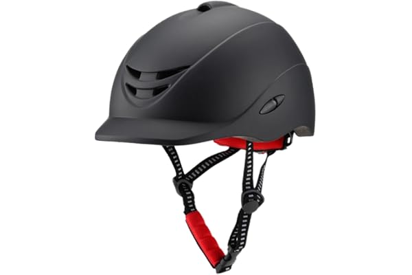 MagiDeal Casque équestre Starter Casquette d'équitation Visière Amovible Respirant Compact Portable Équipement de Cheval Hommes Femmes Casque équestre pour