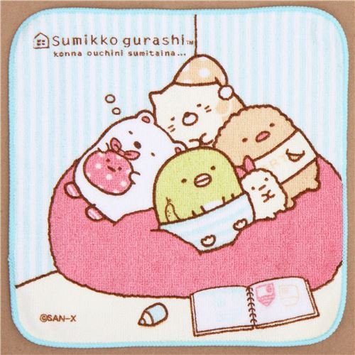 San-X Sumikkogurashi shy animals sleeping towel
