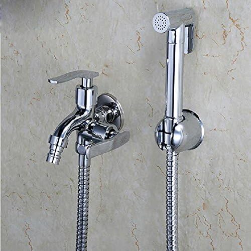 VanMe Basin Faucet Chrome Brass Washing Machine Faucet Hand Shower Bidet Faucet Bathroom Toilet Washer Hand Shower