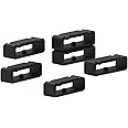 Chofit for Suunto Spartan Sport Wrist HR Baro Straps Loops Silicone Keeper Locking Clasps Compatible for Suunto Spartan Sport Wrist HR Baro/Suunto 9 Baro/Suunto Spartan Ultra Black（6-Pack）