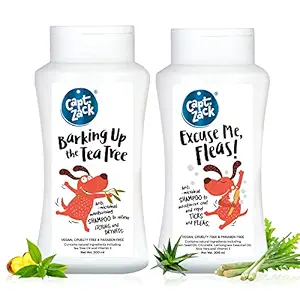 Captain Zack Combo |Barking Up The Tea Tree Dog Shampoo 200ml + Excuse me Fleas Dog Shampoo 200ml