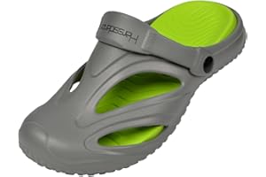 Harssidanzar Zuecos de Hombre y Mujer Zapatos de jardín,Sandalias de Playa Antideslizantes con Plantillas extraíbles Exterior Interior HU201EU