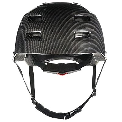 Skullcap® Casque BMX - Casque Skate - Casque Velo, Design: Carbon, Taille: M (55 - 58 cm)