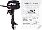 Motor fueraborda Hidea 4 tiempos 5Hp árbol corta con certificado de potencia Italia