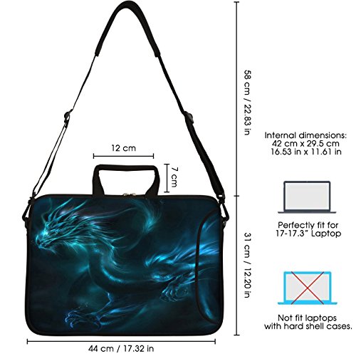 Sidorenko 17-17 3 Zoll Laptoptasche   Laptop Umh  ngetasche  Stilvolle Designer - Computer - Notebook-Schultertasche aus Neopren Schmutz- und Wasserab