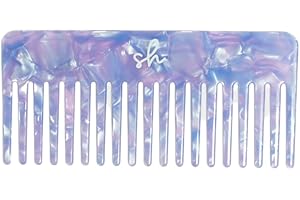 SIMPLY HAIR Pettine a denti larghi per ricci, pettine per capelli ricci, pettine arricciato, pettine per capelli ricci, pettine a denti larghi, pettine per doccia, pettine largo per spazzolare i ricci, resistente