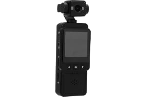 Topiky 1080p Mini Body Camera, Wearable Action Body Cam, Wearable Chamcorder med 360 Graders Roterbar Objektiv, Kroppskamera med ljud- och Videoinspelning, Bärbar Inspelare med Bakklipp