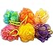 Produktbild BTTBEST Satz von 6 - Hochwertige Mesh Dusche Schwämme/Peeling Körper Puffs/Bad Scrubbers, Verschiedene Farben, (50g / pc)