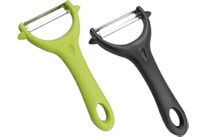 FUYOAL 2 Pcs Y-Shaped Swivel Potato Peeler, Stainless Steel Vegetable Peeler Perfect Peeler for Kitchen
