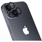 ZORE Apple İle Uyumlu iPhone 15/15 Plus Cl-15 Parmak İzi Bırakmayan Anti-Reflective Kamera Lens Koruyucu Siyah
