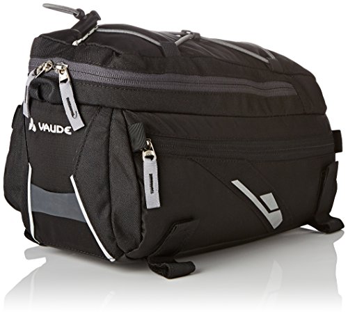 VAUDE Radtasche Silkroad L, Gepäckträgertasche, schwarz, 21x17x31cm, 8+3l - 2