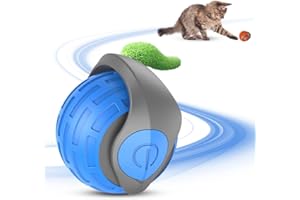 Matame Jouet Chat, Speedy Tail 3.0 Chat, Jouet pour Chien, Jouet Chat interactif, Balle Roulante Automatique pour Chats Et Chiens (Bleu-1PCS)