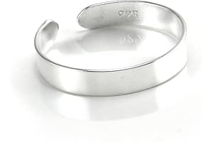 jewellerybox Sterlingsilber 2mm Einstellbarer Zehenring/Ringe/Band