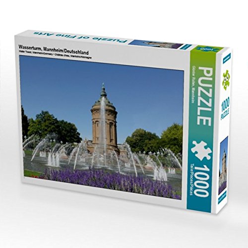 Preisvergleich Produktbild Wasserturm, Mannheim / Deutschland 1000 Teile Puzzle Quer