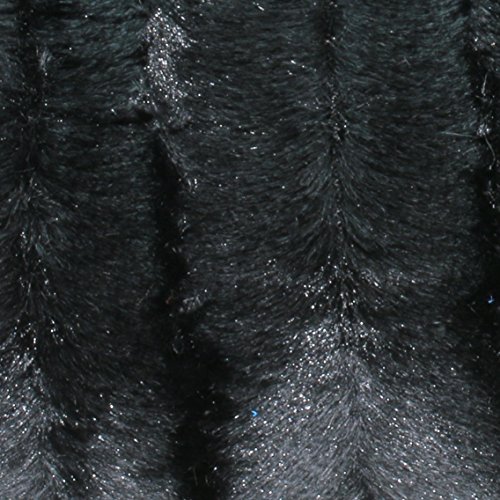 Hochwertiges exclusives Fellkissen – Fellimitat/Nerzoptik – besonders weich und kuschelig mit Füllung – Größe: 50×50 cm – Schwarz – Brandsseller - 3