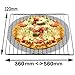 Produktbild spares2go Universal verstellbar ausziehbar Ofen Herd Regal + antihaftbeschichtet Pizza Mesh 30,5 cm
