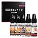 Produktbild 5 x 10ml Elvapo Premium E-LIQUID-BOX | Made in Germany | Roter Apfel, Peach Ice Tea, Honigmelone, Apple Crumble, Lakritze | Probierset für E-Zigaretten und E-Shishas | 0mg (ohne Nikotin)
