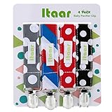 Itaar Pacifier Clip Schnullerketten Schnullerband aus Baumwolle 4 Stück - 6