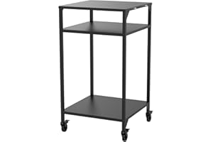 ‎COZZE cozze® Hoher Outdoor Küchentisch für den Außenbereich, z. B. für einen Pizzaofen | T60 cm, H110 cm, offen, schwarz