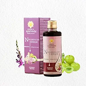 Kerala Ayurveda Neelibringadi Keram 200 Ml| Daily Hair Oil With Bringaraj, Neeli, Karnasphota And Amla | Coconut Oil Base | Delays Premature Greying, Reduces Dandruff And Strengthens Hair|