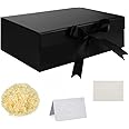 Gift Box Set, Rose Gold Gift Box With Bow, Deep Gift Box With