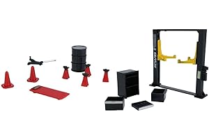 DAGIJIRD 12pcs 1/64 Modello Auto Garage Strumenti di Manutenzione Set Modello Auto Display Diorama