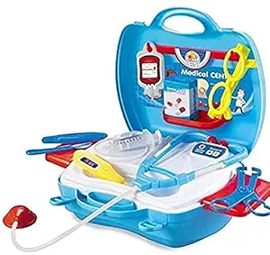 NYS Store Doctor Play Set with Medical Clinic Accessories for Kids Boys Girls Hospital Tool Table Toy Set with Stethoscope and Carry Along Suitcase for Girls Boys Kids