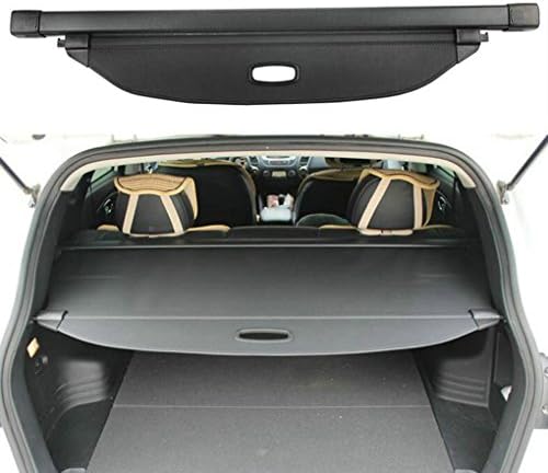 SunnyKun Retractable Rear Trunk Parcel Shelf Security Shield Cargo Luggage Security Cover Shade For Sorento 2016 2017 (Black)