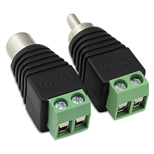 5 Paar RCA-Stecker Plus-BNC-Buchse Video Balun-Adapter für CCTV - 4