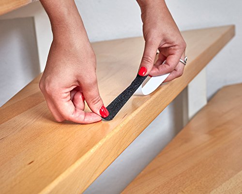 Anti Rutsch Streifen für Treppen und Stufen selbstklebend schwarz 18 Stück Antirutschstreifen Treppe - 5