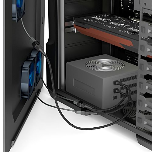 KabelDirekt 3-Pin Lüfter Verlängerungskabel 60 cm + 3-Pin Lüfter auf 2x 3-Pin Lüfter Y-Kabel 15 cm - 3