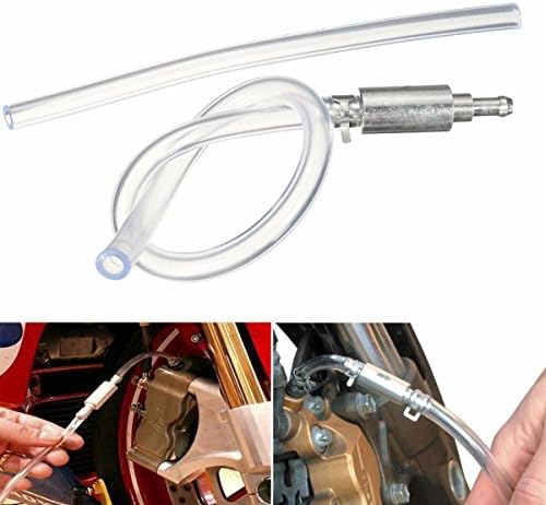 Flying Colourz Motorcycle Brake Bleeder Clutch & Brake Bleed Tool Kit One Way Valve &Tube