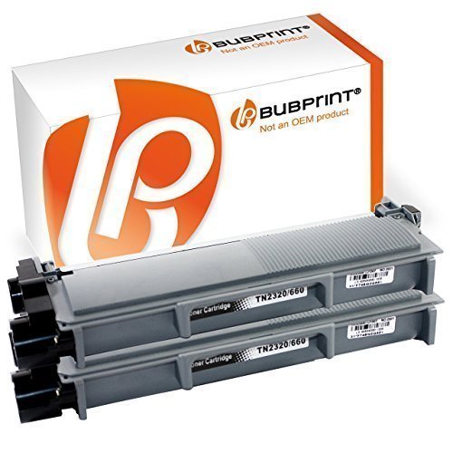 2 Toner black kompatibel für Brother TN-2320 TN-2310
