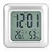 Produktbild Digitale Wanduhr für Badezimmer, LED, leise, digital, mit Temperatur, Hintergrundbeleuchtung, Luftfeuchtigkeit, 4 Saugnäpfe, ultra stark, für Badezimmer, Küche, Wohnzimmer