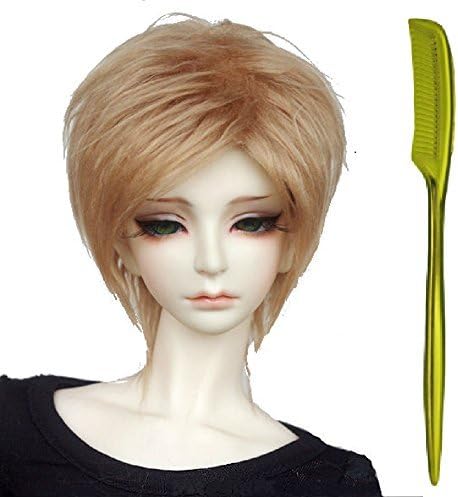 Wig Short number DUBUFFE CoMB Set for Doll BJD SD 9 inch DD corresponding to 10 inch to 22, 8–25,4 DF original Parts to sell DF202 Milchtee / 3 (Brown)