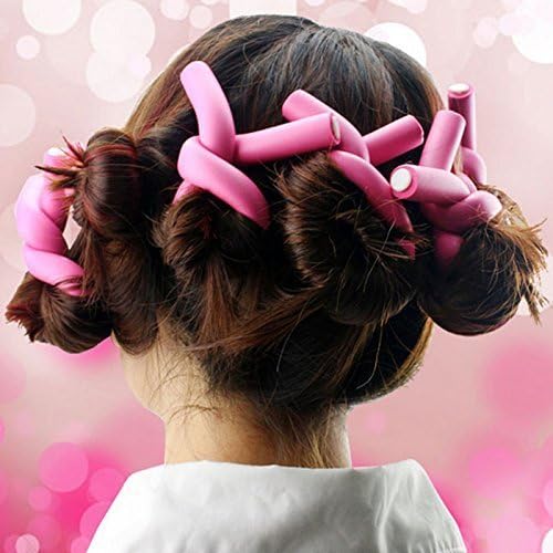 Kamoku101 10 Pcs/Set Hair Curler Magic Air Hair Roller Curling Sticks Soft Foam Twist Flexi Rods Hair DIY Styling Tool