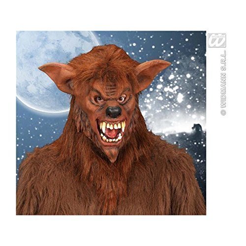 Preisvergleich Produktbild Lively Moments Werewolfmaske mit Plüsch in braun