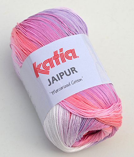 Katia Jaipur 202 rosa alba print 50g Wolle - 2